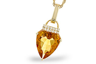 L319-24807: NECKLACE 3.12 CITRINE 3.18 TGW (12x10MM CIT)