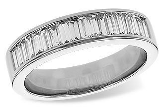 L320-09343: LDS DIA WED RG .70 TW BAGUETTES