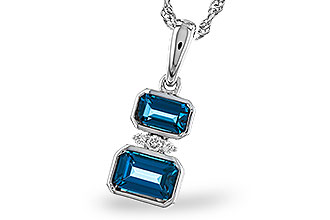 L320-11152: NECK .95 TW LONDON BLUE TOPAZ .98 TGW