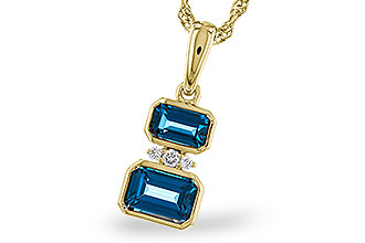 L320-11152: NECK .95 TW LONDON BLUE TOPAZ .98 TGW