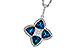 L320-13834: NECKLACE 2.79 LONDON BLUE TOPAZ 2.85 TGW