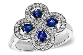 L320-14780: LDS RG .68 TW SAPPHIRE .96 TGW