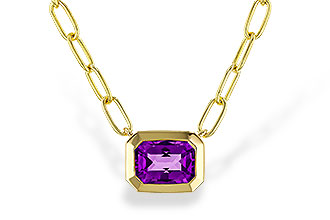 L320-14807: NECKLACE .82 AMETHYST (18")
