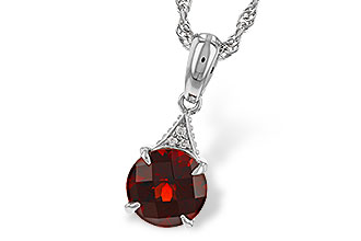 L320-15661: NECK 1.46 GARNET 1.47 TGW (7MM RD)