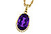 L320-17461: NECKLACE 2.70 AMETHYST 2.76 TGW (12x8MM OV)
