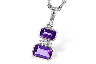 L320-17489: NECK .72 TW AMETHYST .75 TGW
