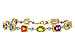 L320-17498: BRACELET 4.63 SEMI-PREC (AMY,BT,CIT,PER) 5.05 TGW
