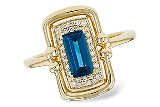 L321-00225: LDS RG .84 LONDON BLUE TOPAZ .96 TGW (8x4MM LBT)