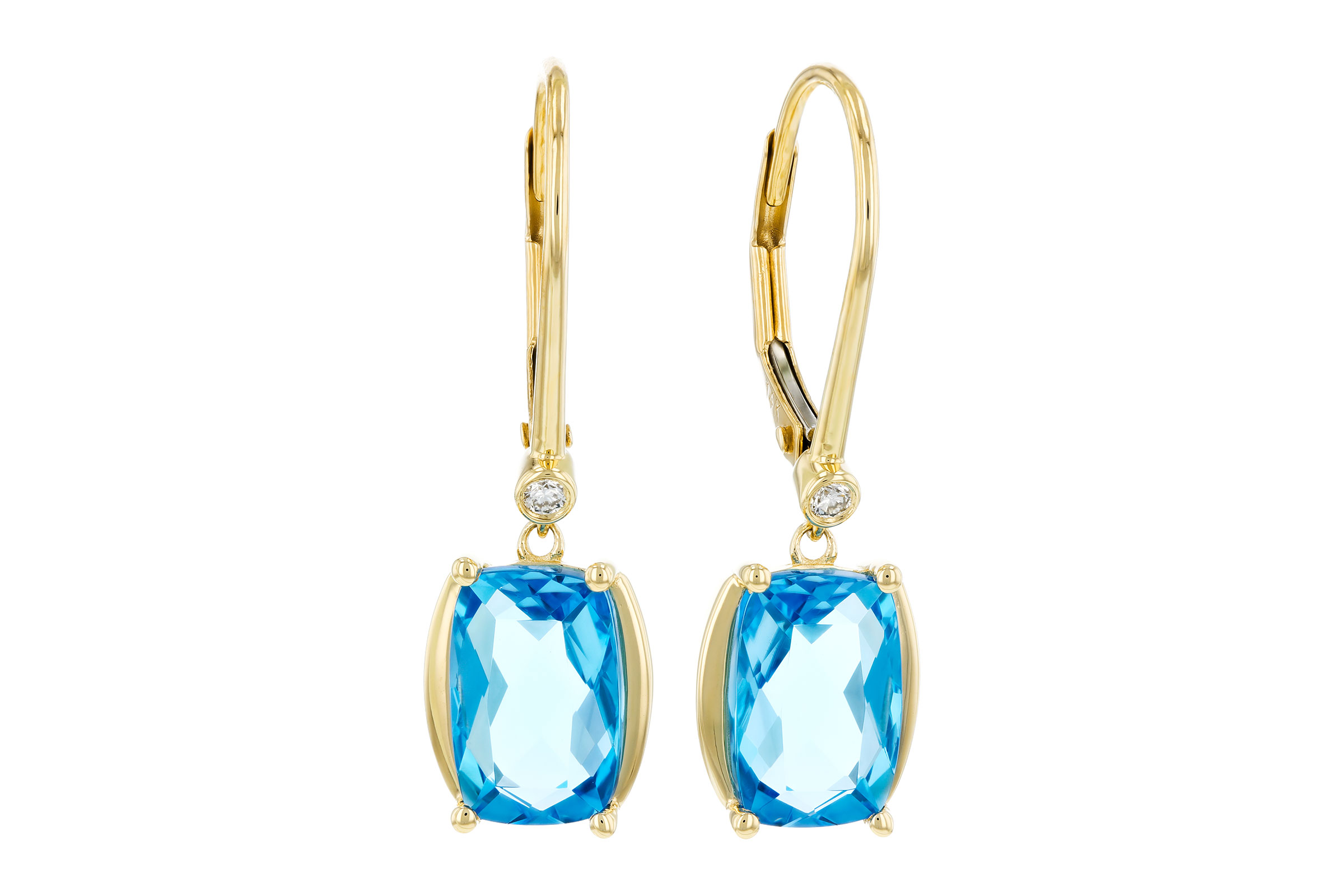 L321-02025: EARRINGS 3.82 TW BLUE TOPAZ 3.85 TGW (9x6MM BT)