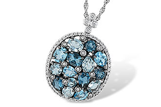 M232-85716: NECK 3.12 BLUE TOPAZ 3.41 TGW