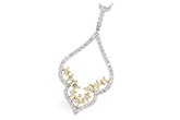 M233-77507: NECK .35 YELLOW DIAS .88 TW