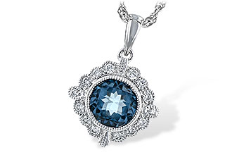 M234-66598: NECK .98 BLUE TOPAZ 1.10 TGW