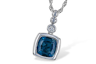M235-57470: NECK 1.50 LONDON BLUE TOPAZ 1.54 TGW