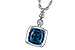 M235-57470: NECK 1.50 LONDON BLUE TOPAZ 1.54 TGW