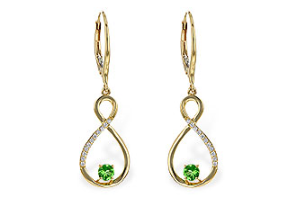 M318-27461: EARR .32 GREEN GARNET .40 TGW