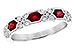 M318-31107: LDS WED RG .74 RUBY 1.00 TGW (4x3MM RUBY)