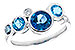 M318-33889: LDS RG 1.40 TW BLUE TOPAZ 1.45 TGW