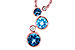 M318-33898: NECK 2.30 BLUE TOPAZ 2.40 TGW