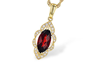 M318-34743: NECK 1.25 GARNET 1.36 TGW