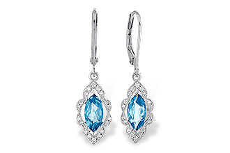 M318-34816: EARR 1.02 TW BLUE TOPAZ 1.17 TGW