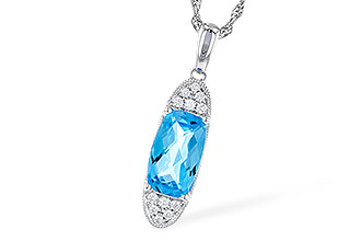 M319-18398: NECK 2.02 BLUE TOPAZ 2.12 TGW