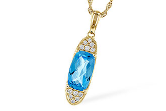 M319-18398: NECK 2.02 BLUE TOPAZ 2.12 TGW