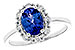 M319-22989: LDS RG 1.02 TANZANITE 1.30 TGW (8x6 OVAL)