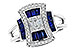 M319-25652: LDS RG .87 TW SAPPHIRE 1.22 TGW