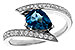 M320-10216: LDS RG 1.04 LONDON BLUE TOPAZ 1.28 TGW (8x6MM)