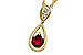 M320-12043: NECKLACE .20 RUBY .26 TGW (4x3 RUBY)