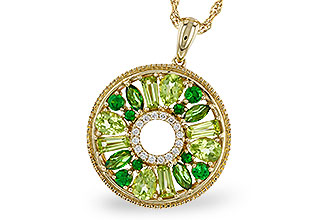 M320-12952: NECKLACE 1.47 SEMI-PREC (PER & GR.GT) 1.52 TGW