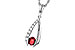 M320-13907: NECKLACE .34 RUBY .50 TGW (5x4 RUBY)