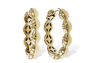M320-14816: GOLD EARRINGS (18MM)