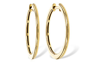 M320-16570: GOLD EARRINGS (24MM)