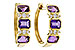 M320-17489: EARRING 1.05 TW AMETHYST 1.16 TGW