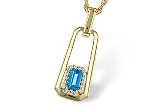 M320-17516: NECKLACE .33 BLUE TOPAZ .40 TGW (5x3MM BT)